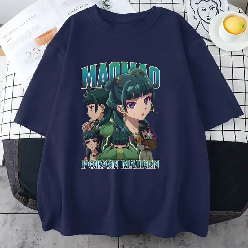 New The Apothecary Diaries Printed T-shirt Women's Personalized Summer Shirt Casual Anime Harajuku Women's Tops
