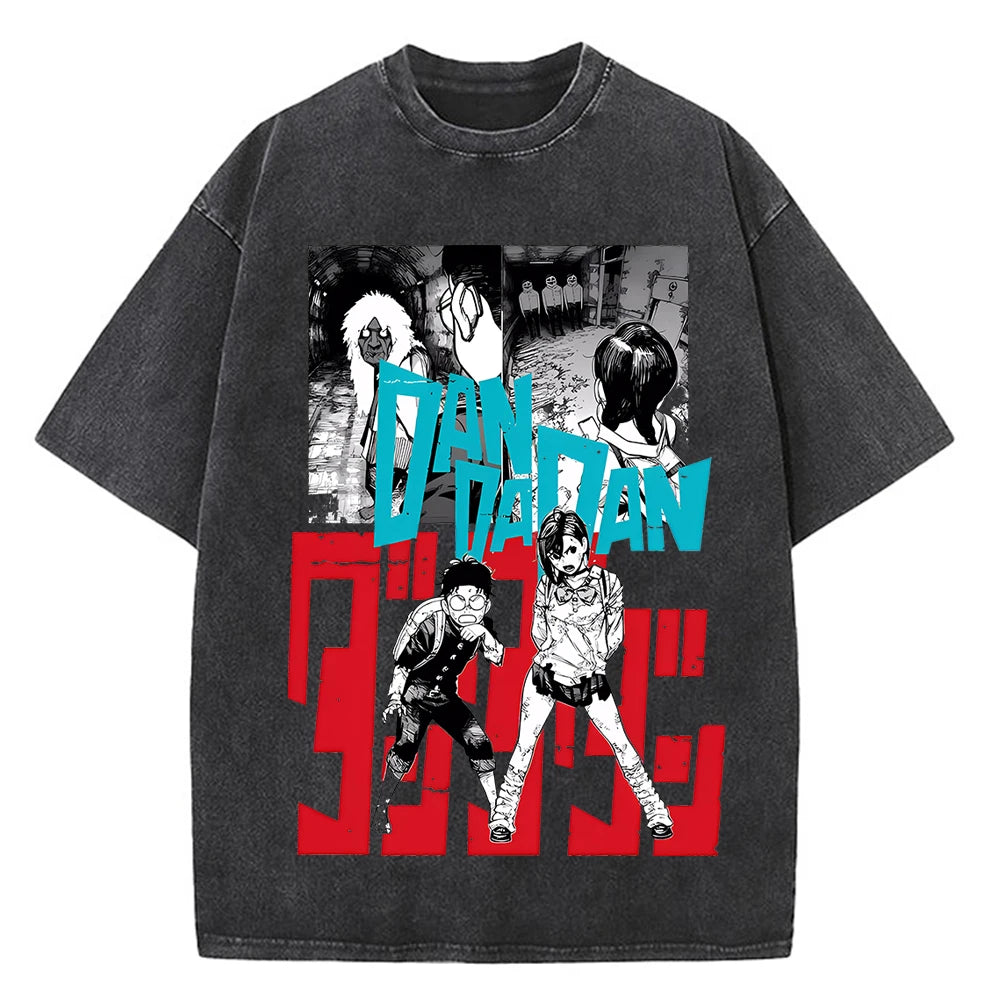 Dandadan Okarun T-shirt Men Japanese Anime T Shirt Cartoon High Quality Cotton EU Size Tshirt Aesthetic Fashion Tee Male