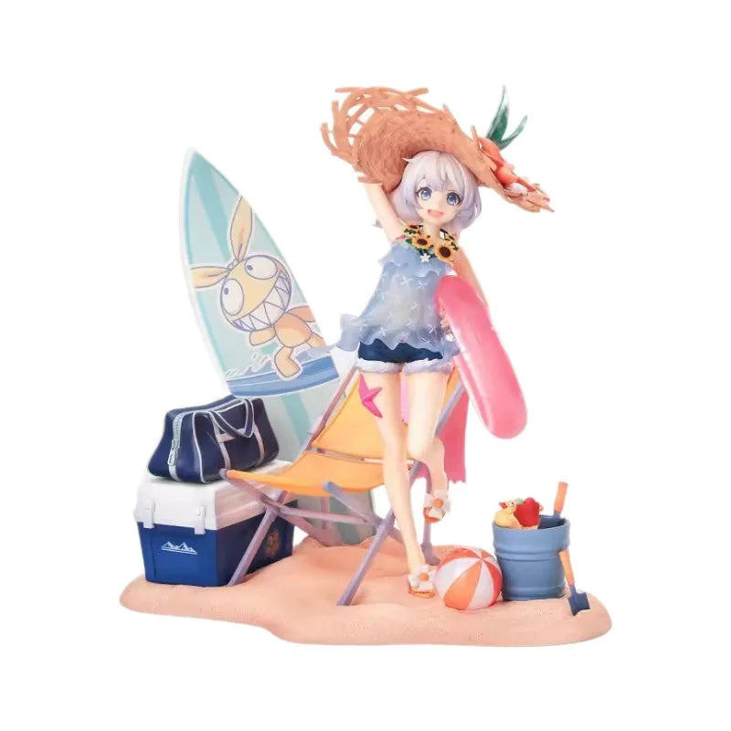 25cm Honkai Impact 3 Theresa Anime Game Beach Beauty Girl Sunset Shallow Shore Boxed Figurine Boy Desktop Decoration Toy Gifts