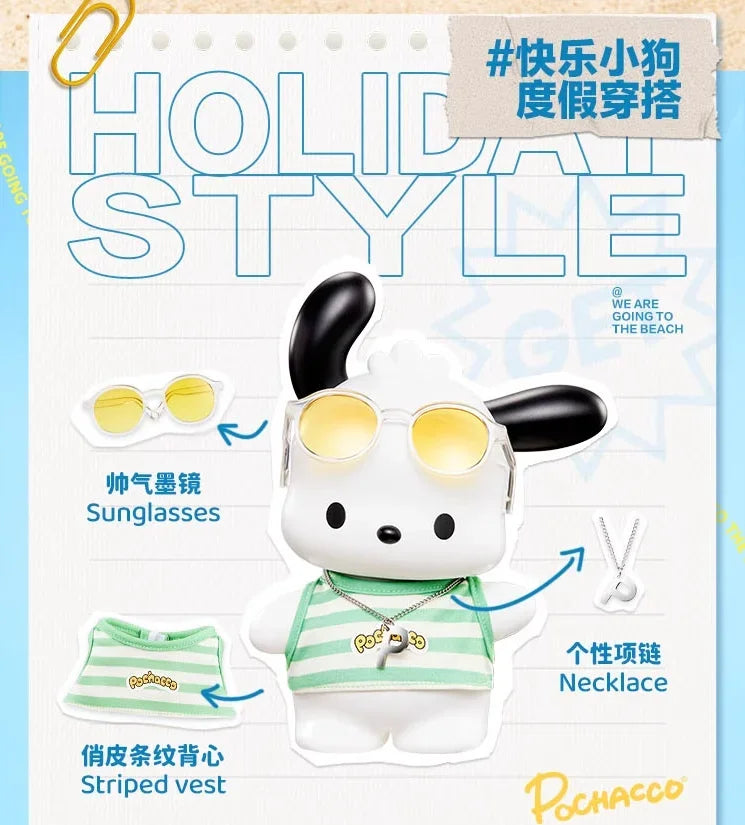 Kawaii Sanrio Pochacco Bluetooth Speaker Cartoon Anime Wireless Speaker Portable Desktop Charging Speaker Decoration Kids Gifts