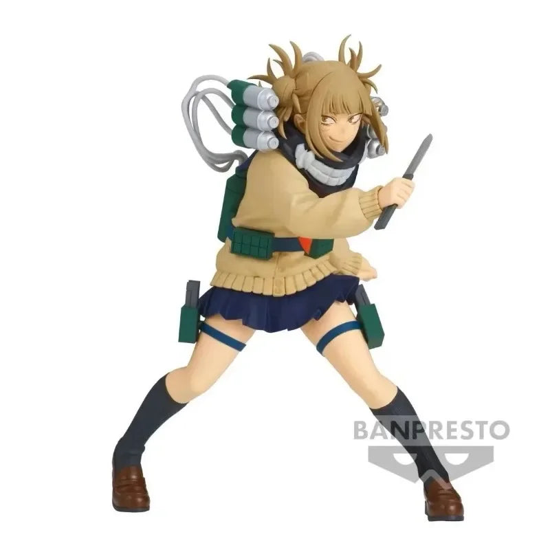 Original Bandai My Hero Academia Cross My Body Himiko Toga The Evil Villains DX Anime Action Figures Toys for Children