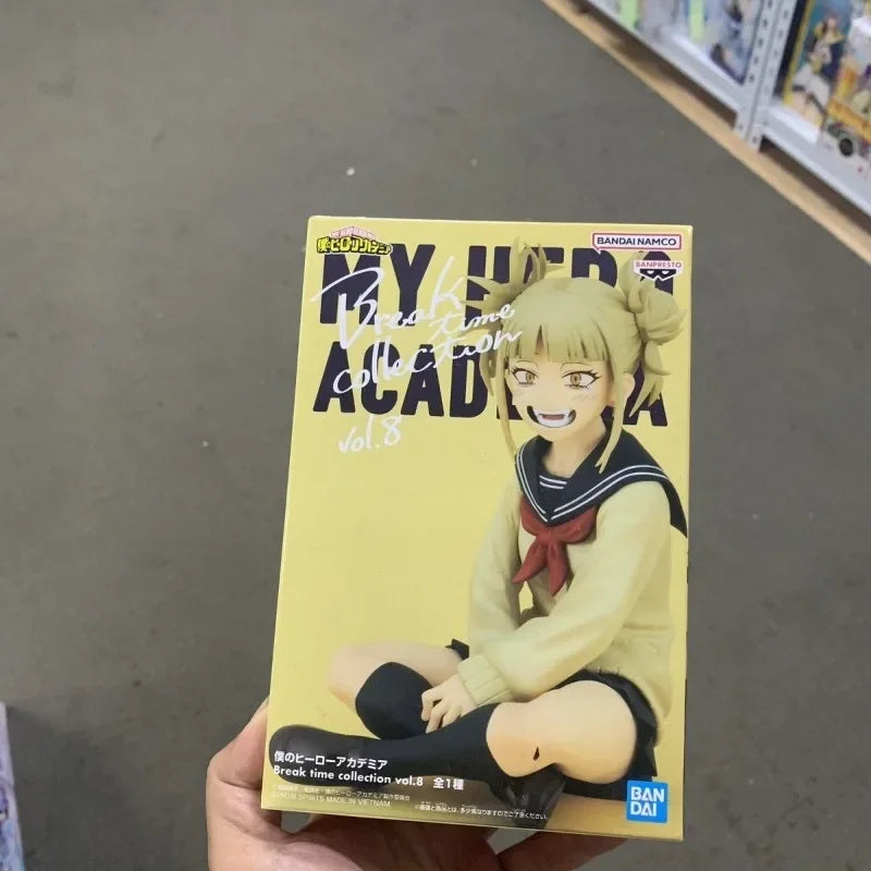 Original Bandai My Hero Academia Cross My Body Himiko Toga The Evil Villains DX Anime Action Figures Toys for Children