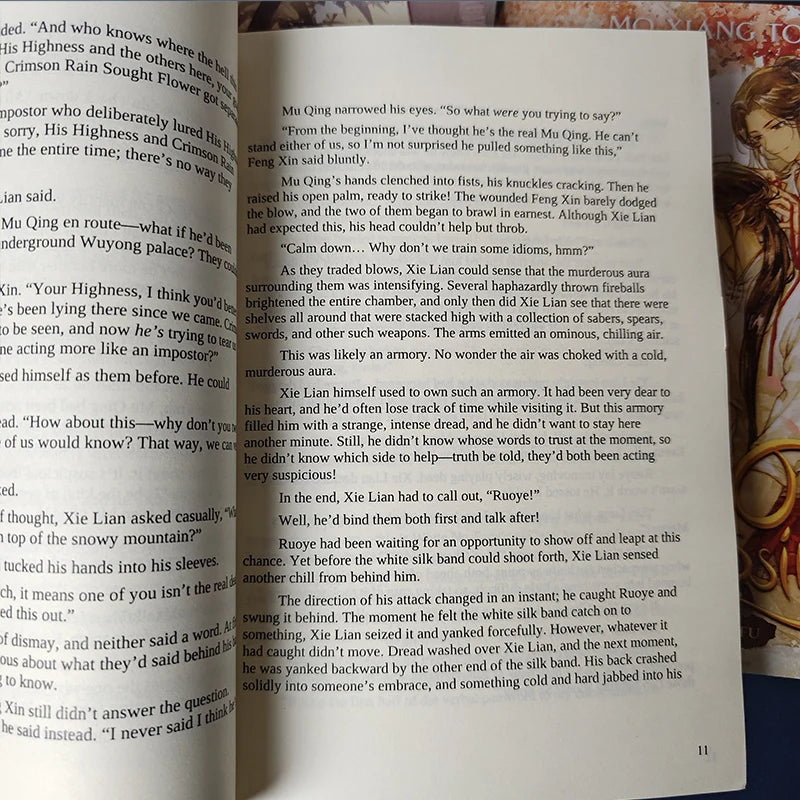 Vol.1-8 Tian Guan Ci Fu manga books in English Novel heaven official's blessings book Comic Book 1/2/4 book optionall