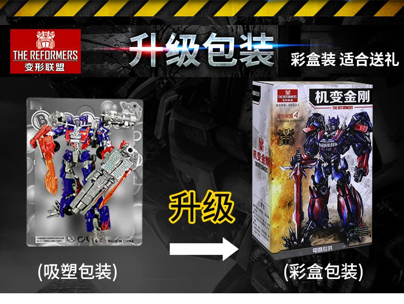 Transformation Toys Robot Car Alloy Plastic YS04A Optimu Prim Action Figure Anime Movie Series Children Birthday Gift