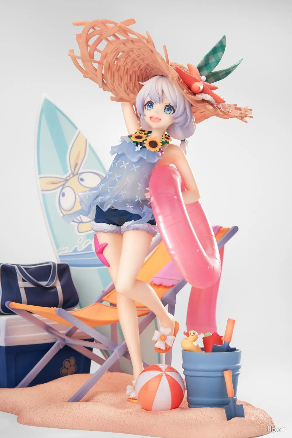 25cm Honkai Impact 3 Theresa Anime Game Beach Beauty Girl Sunset Shallow Shore Boxed Figurine Boy Desktop Decoration Toy Gifts