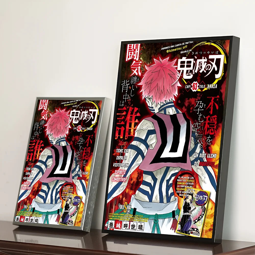 Demon Slayer Good Quality Prints and Posters Waterproof Paper Sticker Coffee House Bar Posters Wall Stickers