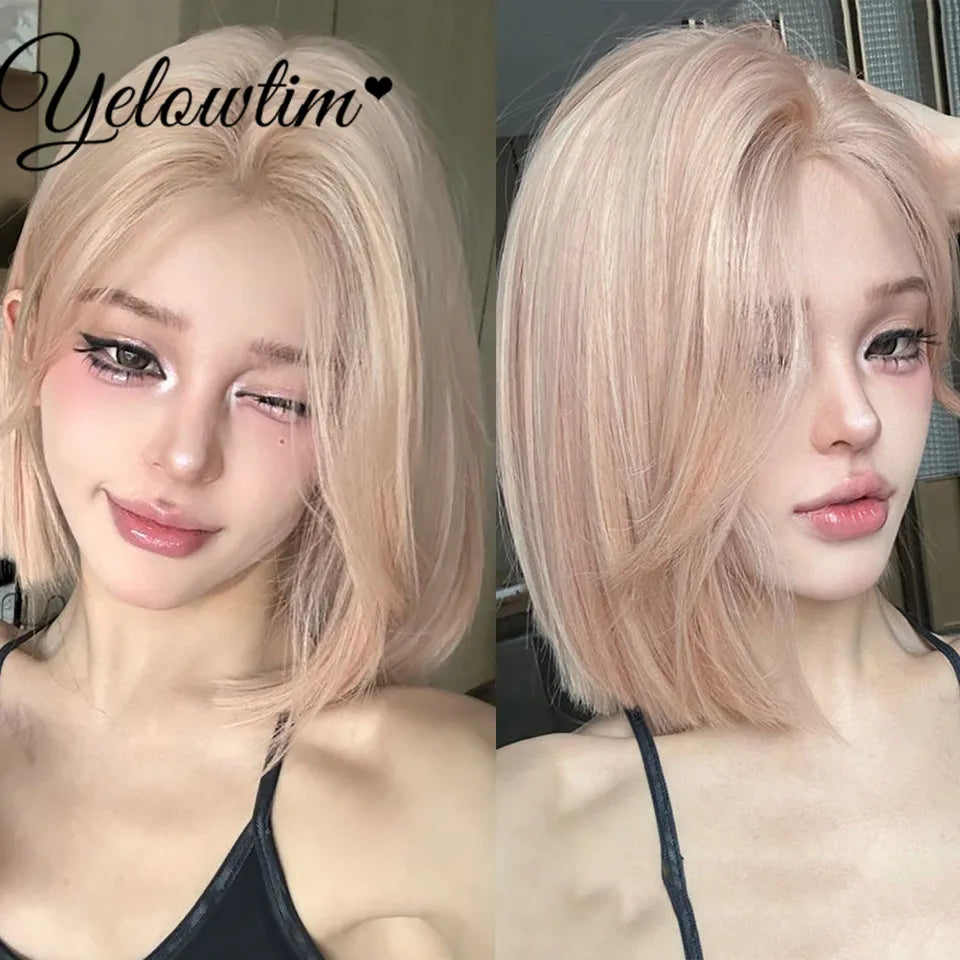 Synthetic Black Red Wig Ladies Middle Part Natural Large Waves Long Curly Hair Daily Cosplay High Temperature Silk Headgear