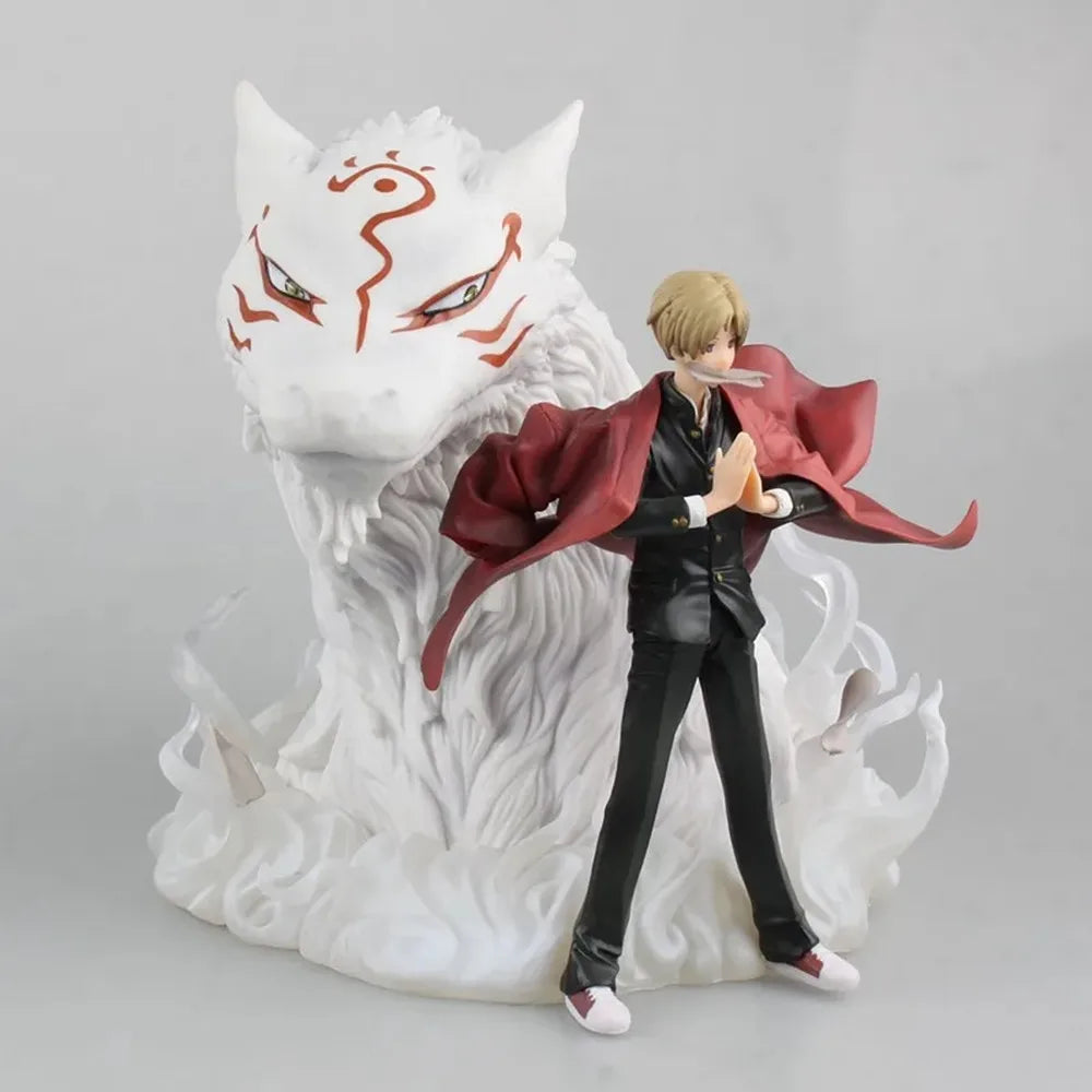 Cute Anime Natsume's Book of Friends Natsume Yuujinchou -Takashi Natsume & Madara PVC Action Figure Collectible Model Toys Doll