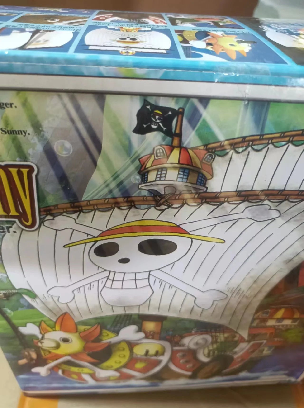 Bandai Anime One Piece Thousand Sunny Going Merry Boat Pvc Action Figure Collection Pirate Model Ship Toy Assemble Christma Gift