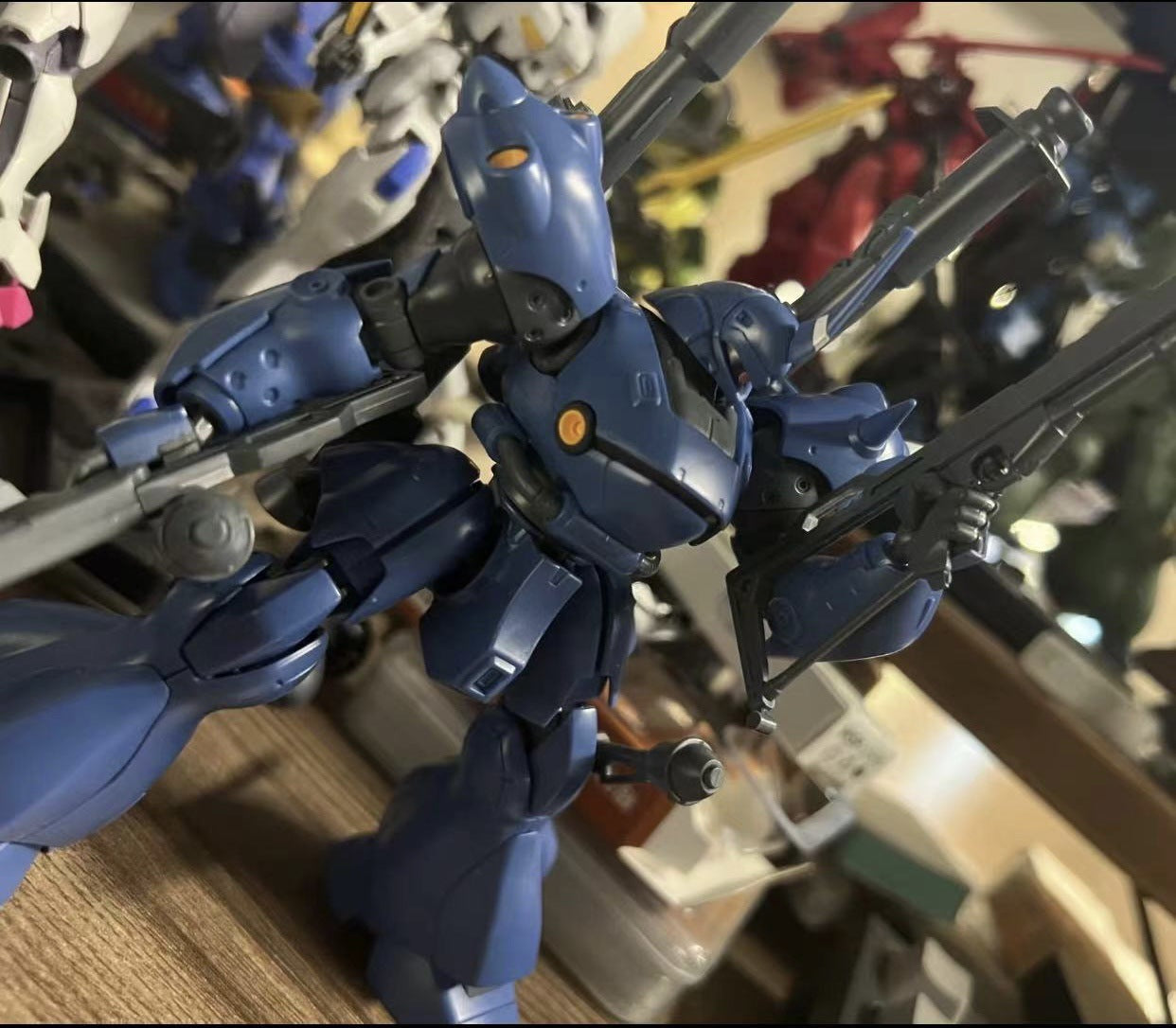 STAR Kampfer HG 1/144 MS-18E Action Figure Assemble The Model Children'S Toys Gift Ornament Collectible Water Delivery Sticker