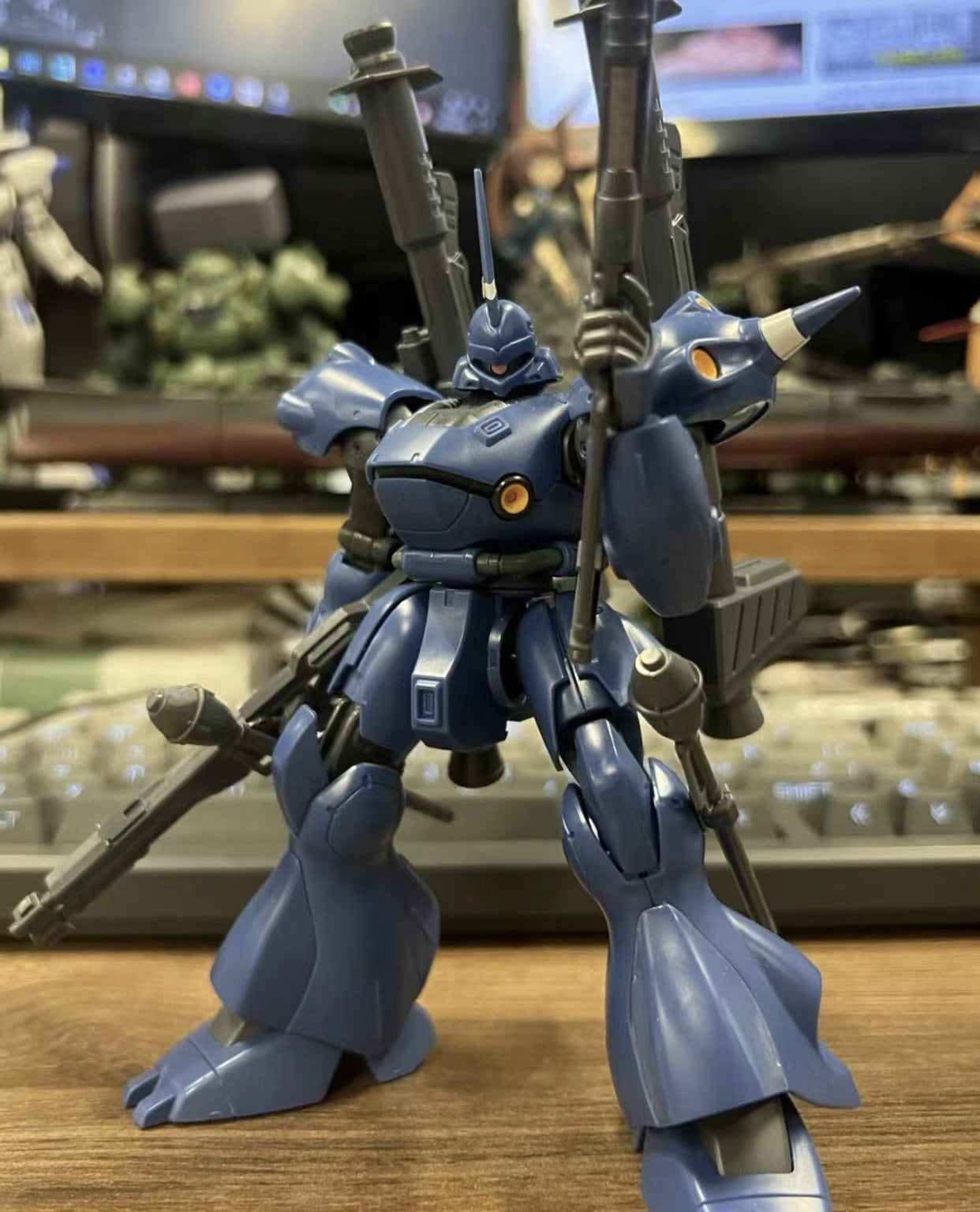 STAR Kampfer HG 1/144 MS-18E Action Figure Assemble The Model Children'S Toys Gift Ornament Collectible Water Delivery Sticker
